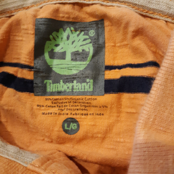 Striped Timberland golf hiking outdoors polo shirt - Picture 4 of 4